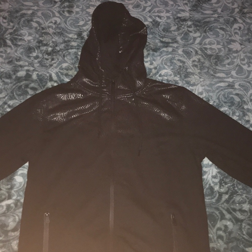Black zip up hoodie